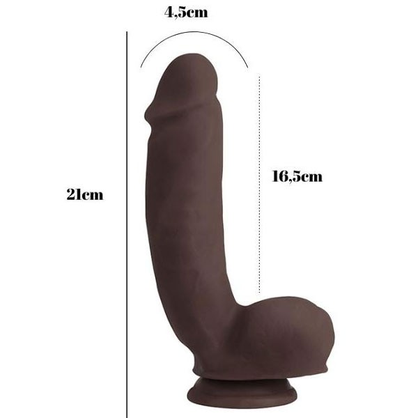 Sensualism 21cm Kıkırdaklı Gerçekçi Dildo