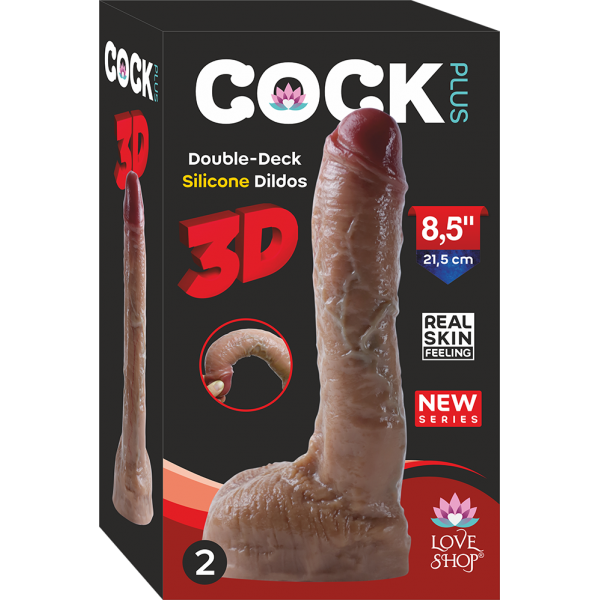 Cock Plus Çift Katmanlı Ultra Gerçekçi Dildo