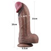 Çift Katmanlı Silikon Penis XXL - 28 Cm