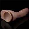 Çift Katmanlı Platin Silikon Dildo 27 cm