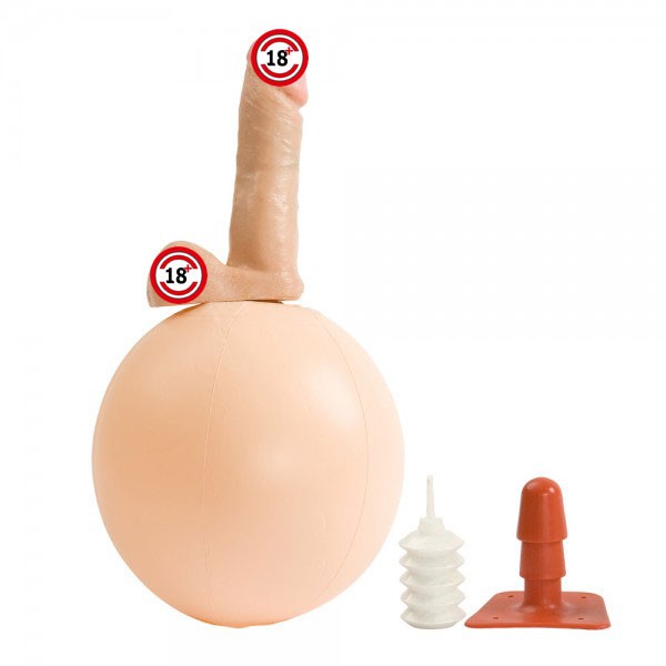 Vac-U-Lock – E-Z Rider Ball with 6″ Realistic Cock