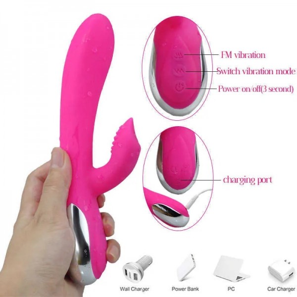 10 Hızlı G-Spot Şarjlı Rabbit Vibratör