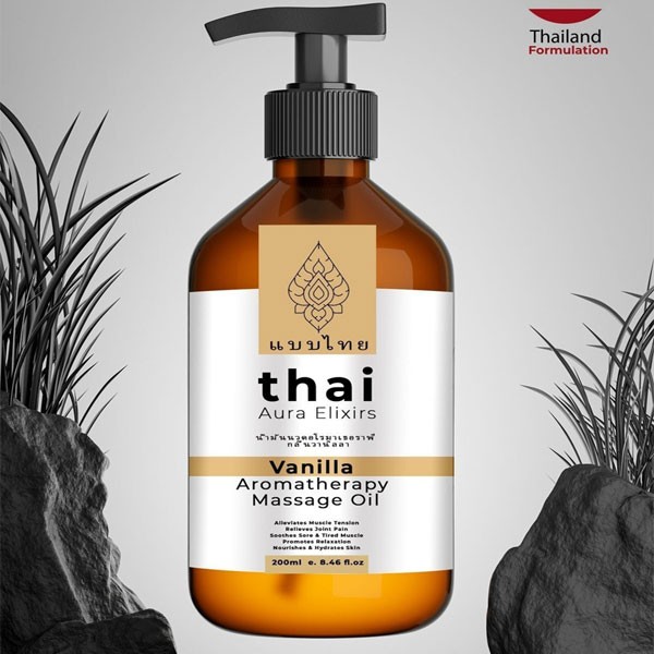 Thai Aura Yenilebilir Vanilyalı Masaj Yağı - 200ml