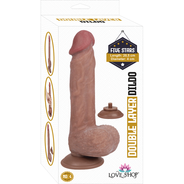 Double Layer Çift Katmanlı Ultra Yumuşak Penis 20 cm